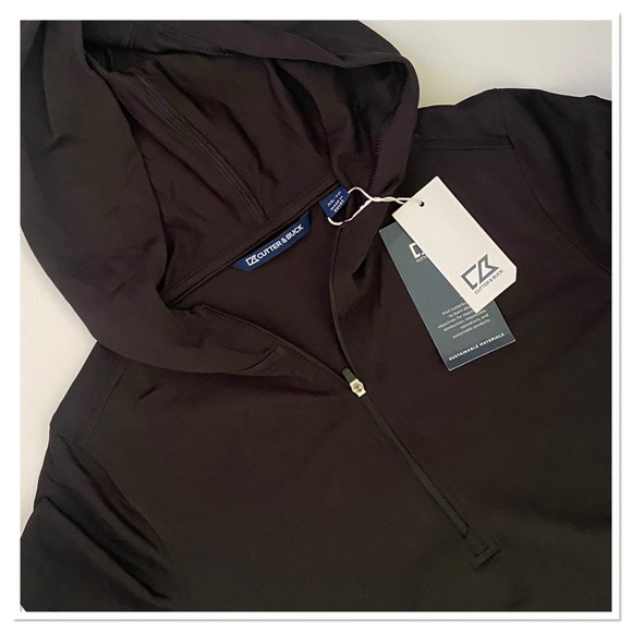 Cutter & Buck Women’s Three Quarter Sleeve Eco Pique Half Zip Hoodie - Picture 3 of 3